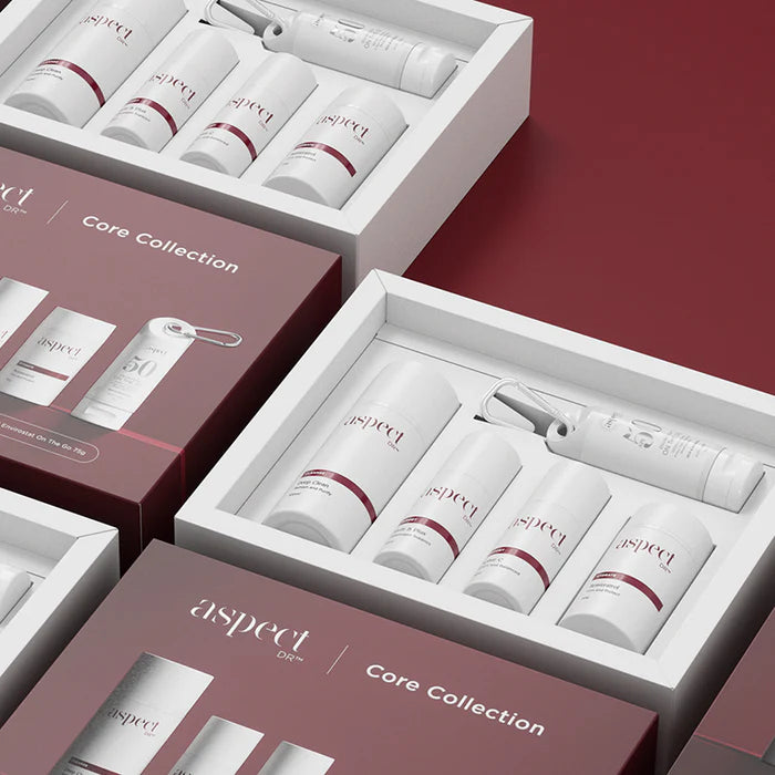 Expertly curated to deliver visible results, the Aspect Dr Core Collection introduces clients to high-performance skincare through a streamlined regimen of best-selling formulations. Designed to optimise clinical outcomes and support skin health, this collection is the perfect entry point for anyone beginning their skincare journey, and also makes a premium gift option during the festive season!