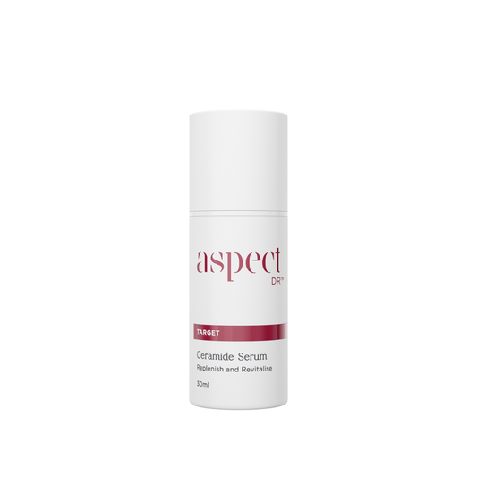 Aspect DR Ceramide Serum is a unique product that addresses both the visible signs of skin ageing and barrier impaired skin. Skin ageing can manifest as dryness, poor skin rejuvenation, increased laxity, and visible pigmentation.