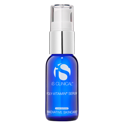 iS Clinical POLY-VITAMIN SERUM is an intensive, revitalizing formula for all skin types. This formula ensures the delivery of a powerful combination of essential vitamins, bionutrients, and age-defying antioxidants. This combination deeply hydrates, generating significant improvements in the appearance of texture, tone, and overall integrity of the skin. 