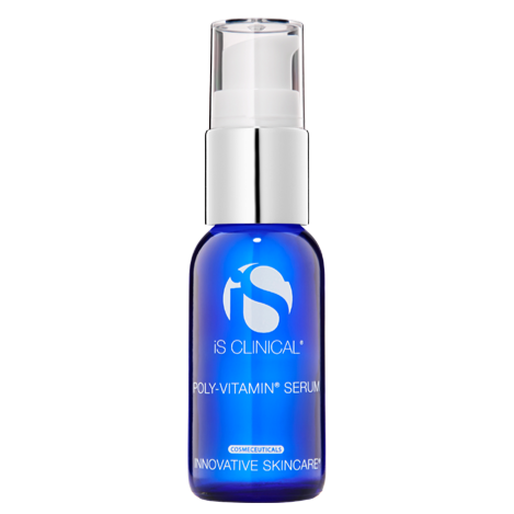 iS Clinical POLY-VITAMIN SERUM is an intensive, revitalizing formula for all skin types. This formula ensures the delivery of a powerful combination of essential vitamins, bionutrients, and age-defying antioxidants. This combination deeply hydrates, generating significant improvements in the appearance of texture, tone, and overall integrity of the skin.