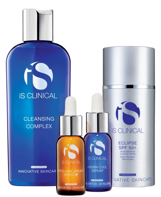 iS Clinical Pure Calm Collection is packed with calming botanical ingredients, super antioxidants, and powerful hydration, the iS Clinical Pure Calm Collection gently soothes the look of flushed or compromised skin for a healthier, more youthful-looking complexion.