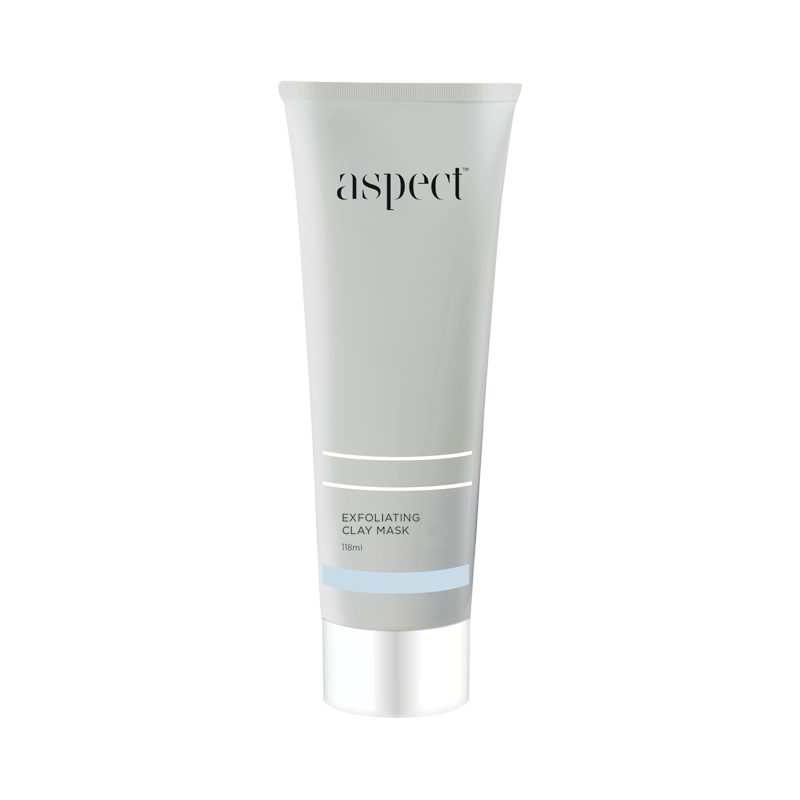 Purifying clays target excess oil and impurities, while AHA's and BHA's help to exfoliate, leaving skin looking clean and clear. A creamy clay mask that targets impurities while it exfoliates and smooths skin.  Formulated with Kaolin & Bentonite Clay help to soak up excess oil and target impurities. Lactic Acid (AHA) to refine and exfoliate and Salicylic Acid, a BHA that works to lift build-up of dirt and debris.  This mask will deep clean the skin while refining skin texture and tone, revealing a radiant h