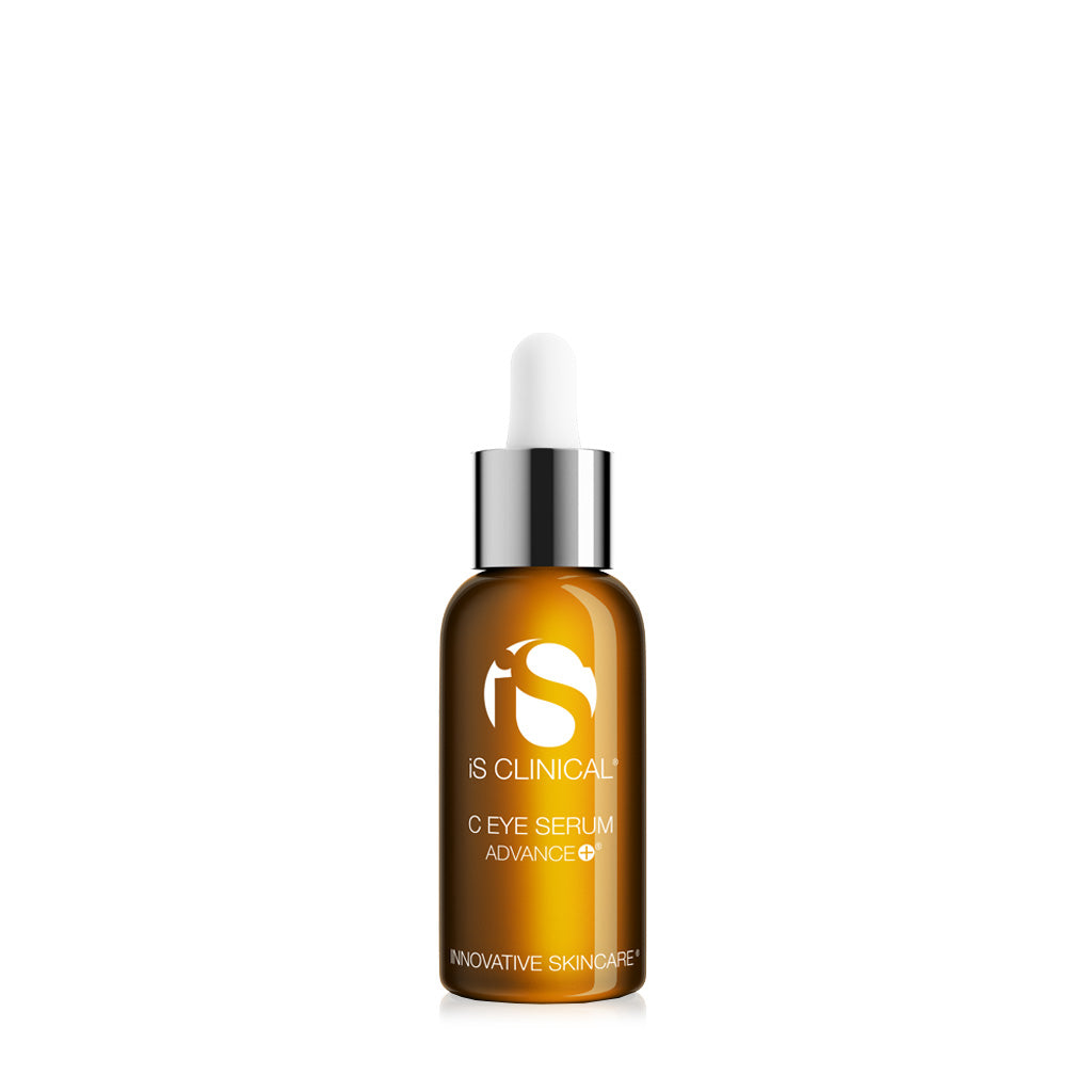C EYE SERUM ADVANCE+ is a cutting-edge formulation that effectively combines our scientifically advanced L-ascorbic acid (Vitamin C) with Copper Tripeptide Growth Factor for enhanced age-defying properties. This powerful yet gentle formula is designed to help diminish the appearance of fine lines, wrinkles, and under-eye puffiness and dark circles. C EYE SERUM ADVANCE+ also helps to noticeably improve skin tone and texture and delivers enhanced antioxidant protection.