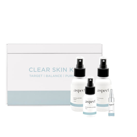 Aspect Clear Skin Kit address problematic skin with this collection formulated to help purify for a clearer looking skin. Infinity Skin Clinic Surry Hills